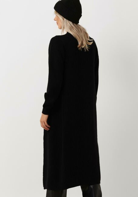 Schwarze OBJECT Strickjacke MALENA L/S KNIT LONG CARDIGAN - large