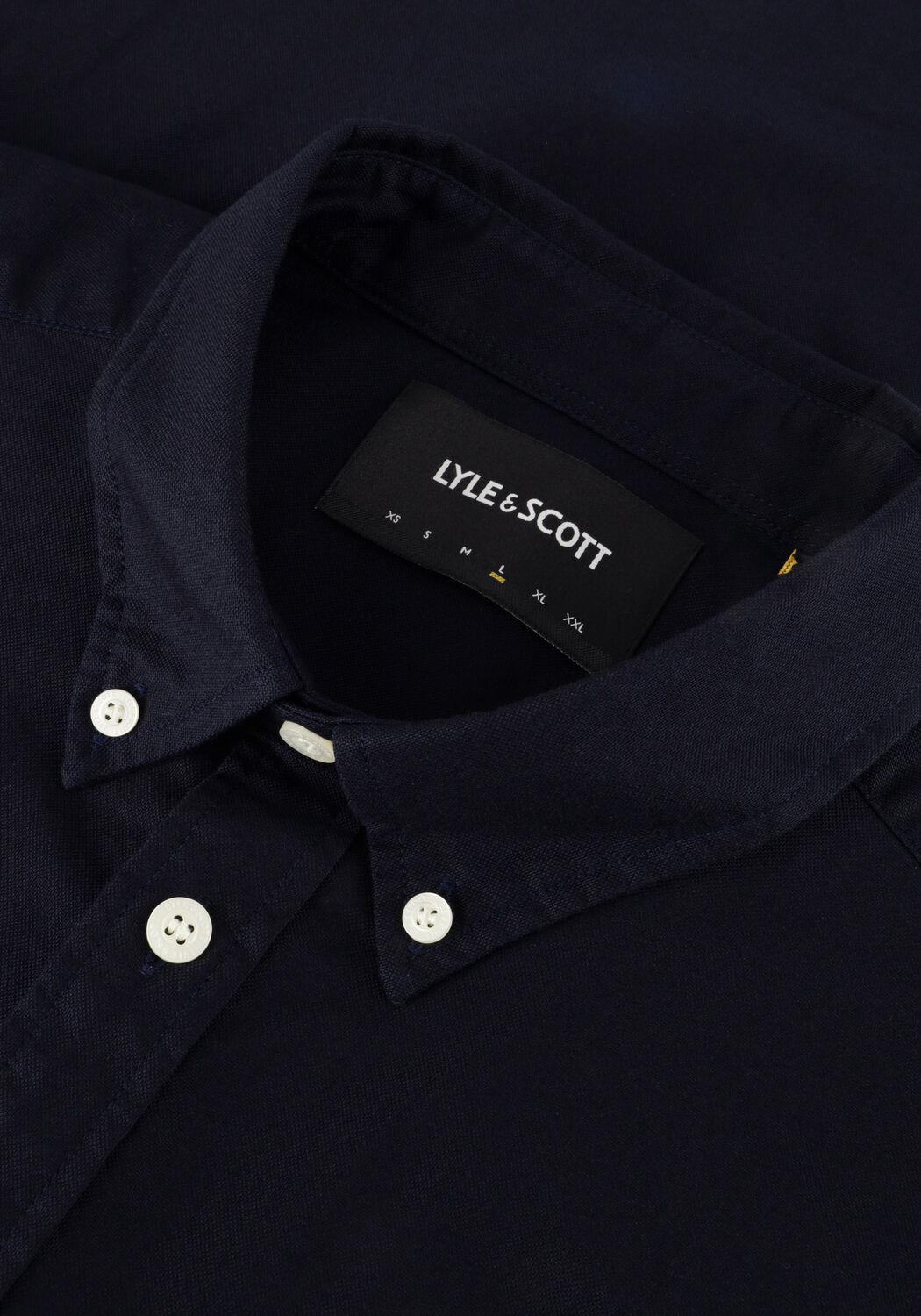 Dunkelblau LYLE & SCOTT Casual-Oberhemd SHORT SLEEVE OXFORD SHIRT - large