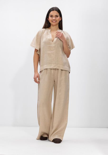 Sand BY-BAR Top VINA LINNEN BLOUSE - large