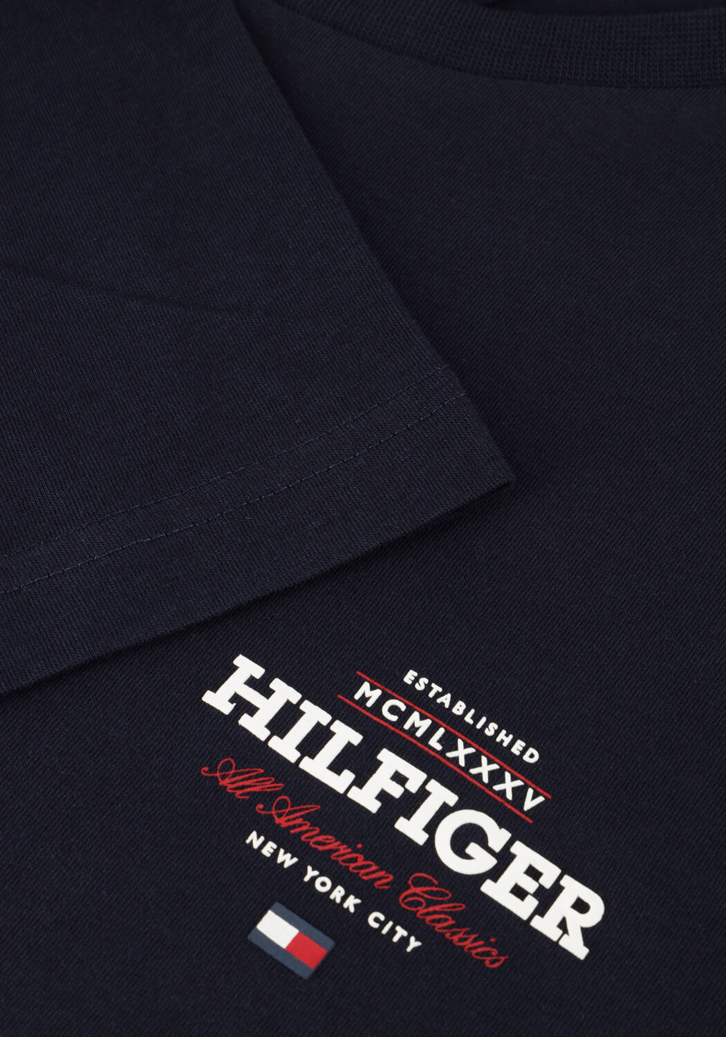 Blaue TOMMY HILFIGER T-shirt MONOTYPE ALL AMERICAN TEE - large