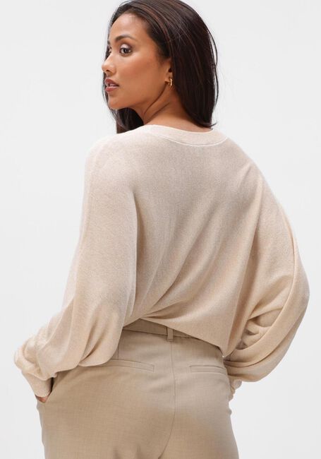 Beige MINUS Pullover DANA METALLIC BAT SLEEVE PULLOVER - large