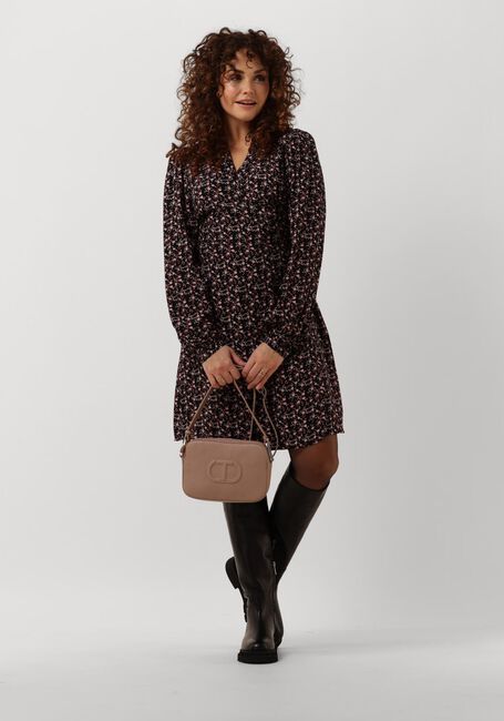 Schwarze MSCH COPENHAGEN Minikleid MSCHMESSINA MOROCCO WRAP DRESS AOP - large