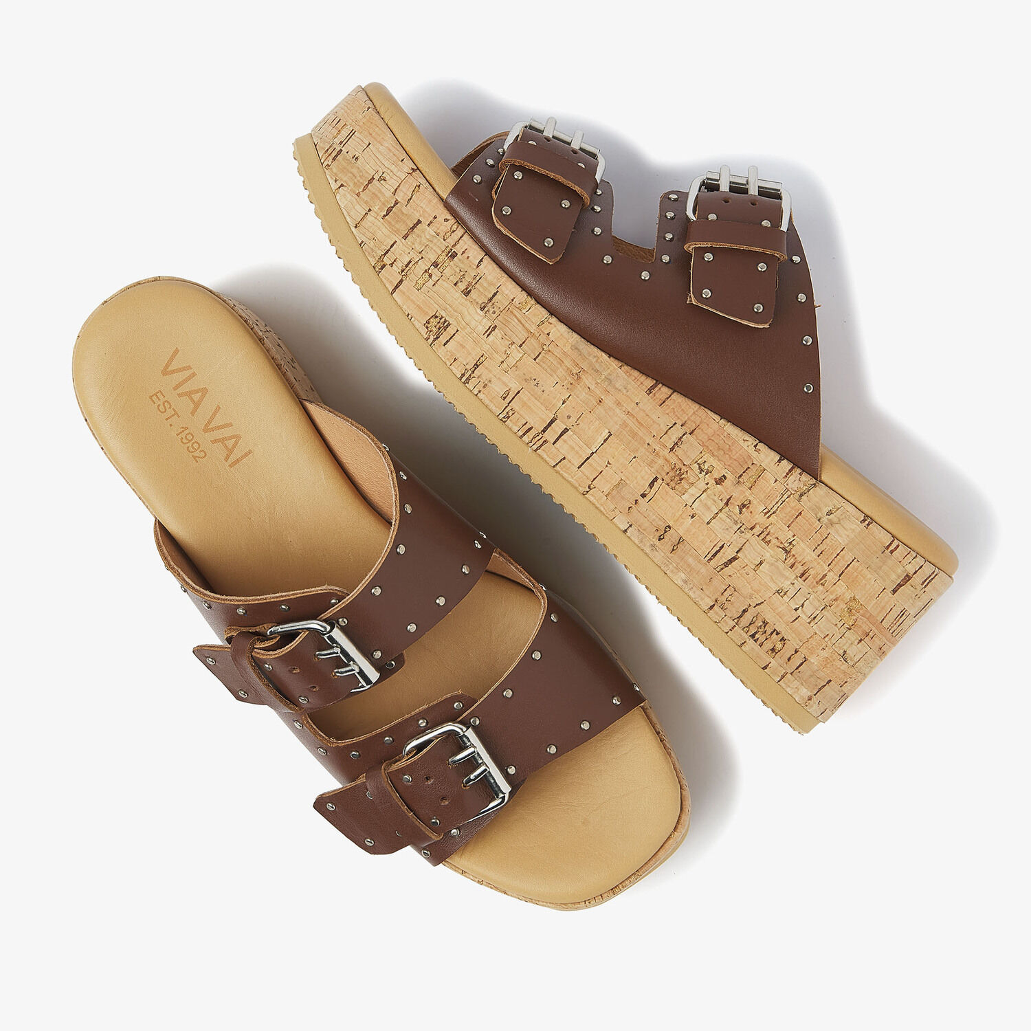 Sand VIA VAI Pantolette SISSEL MIRA - medium