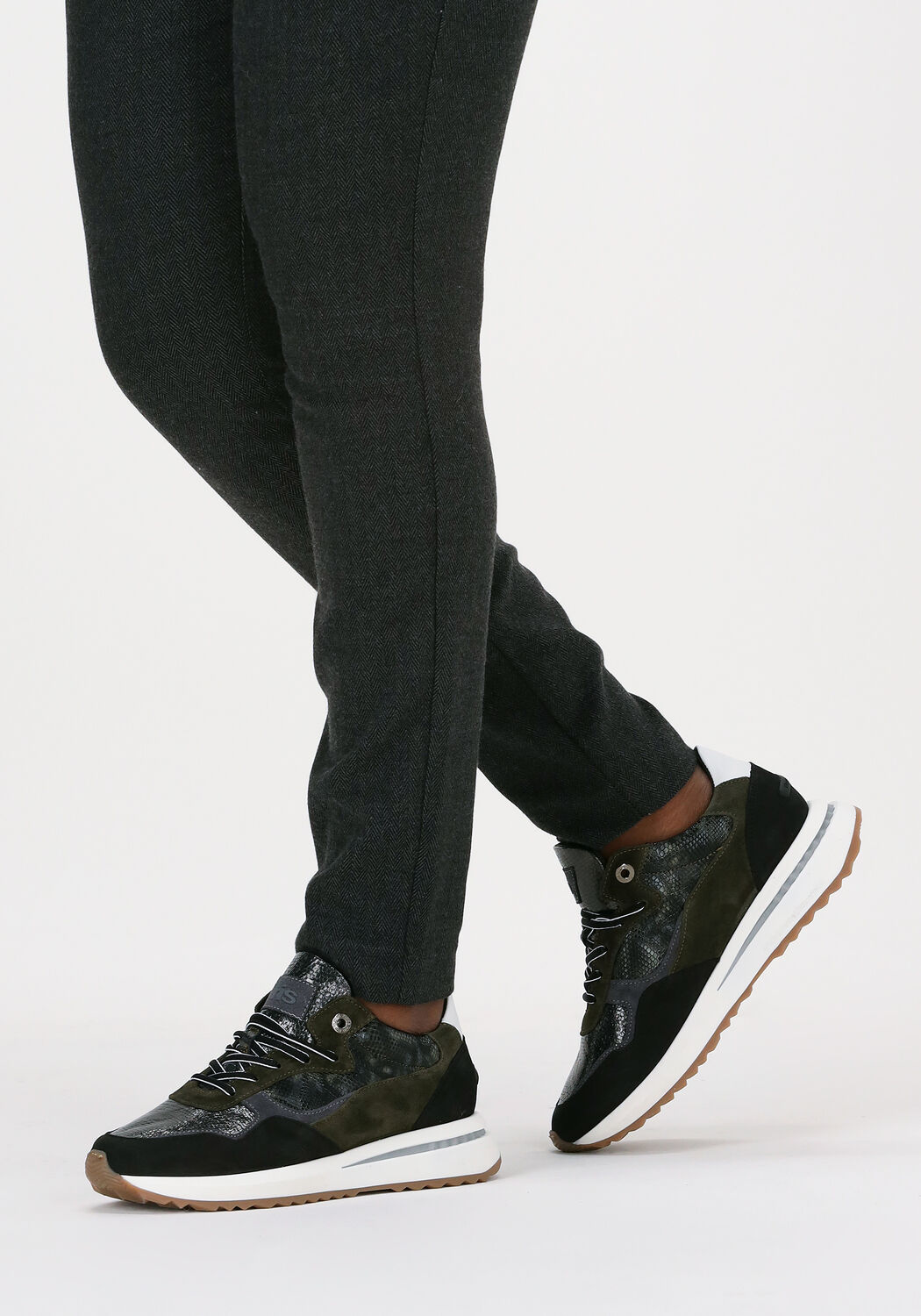 Gr&uuml;ne FLORIS VAN BOMMEL Sneaker Low 85351 - large