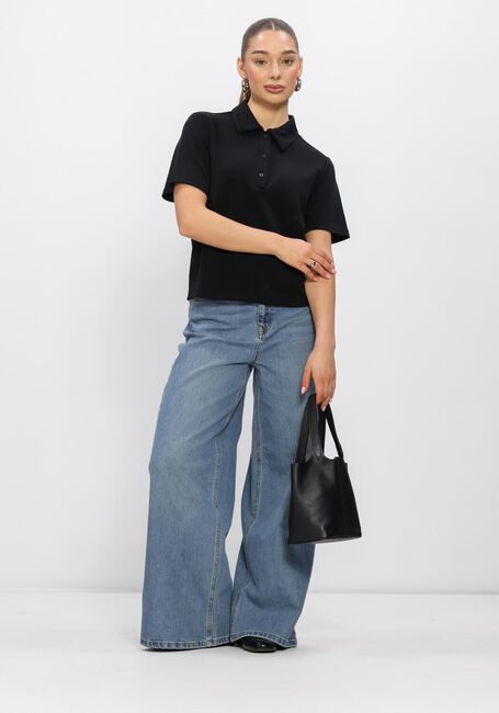 Schwarze MY ESSENTIAL WARDROBE Tops & T-shirts MWHELLE POLO TEE - large