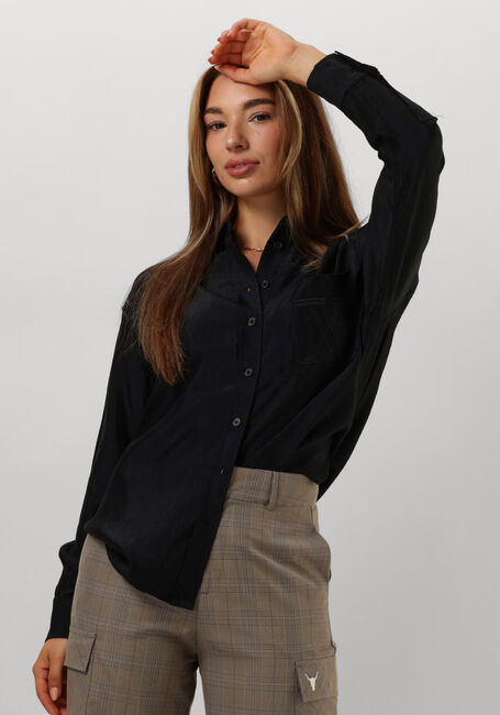 Schwarze ALIX THE LABEL Blusen LADIES WOVEN SHINY CRINKLE BLOUSE - large