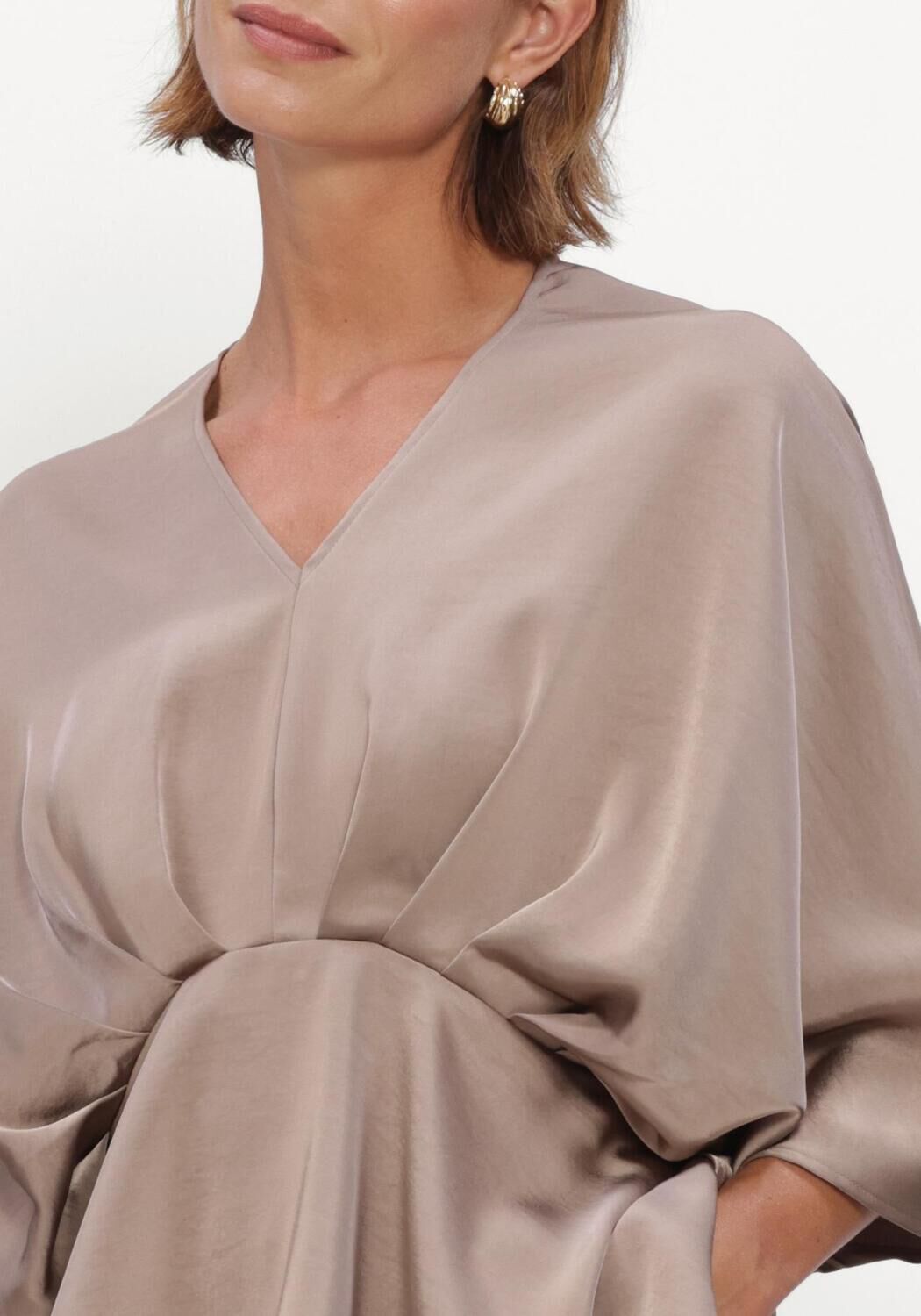 Taupe NEO NOIR Blusen RIVINA HEAVY SATEEN BLOUSE - large