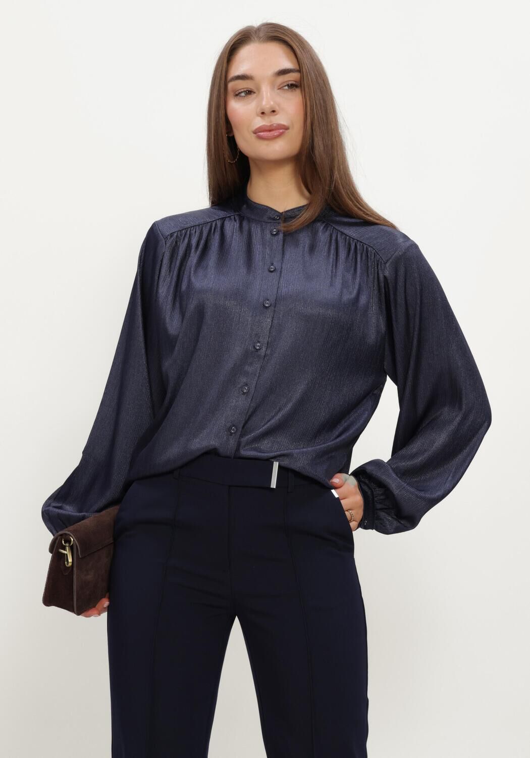 Blaue AAIKO Blusen LIV PES 516 - large