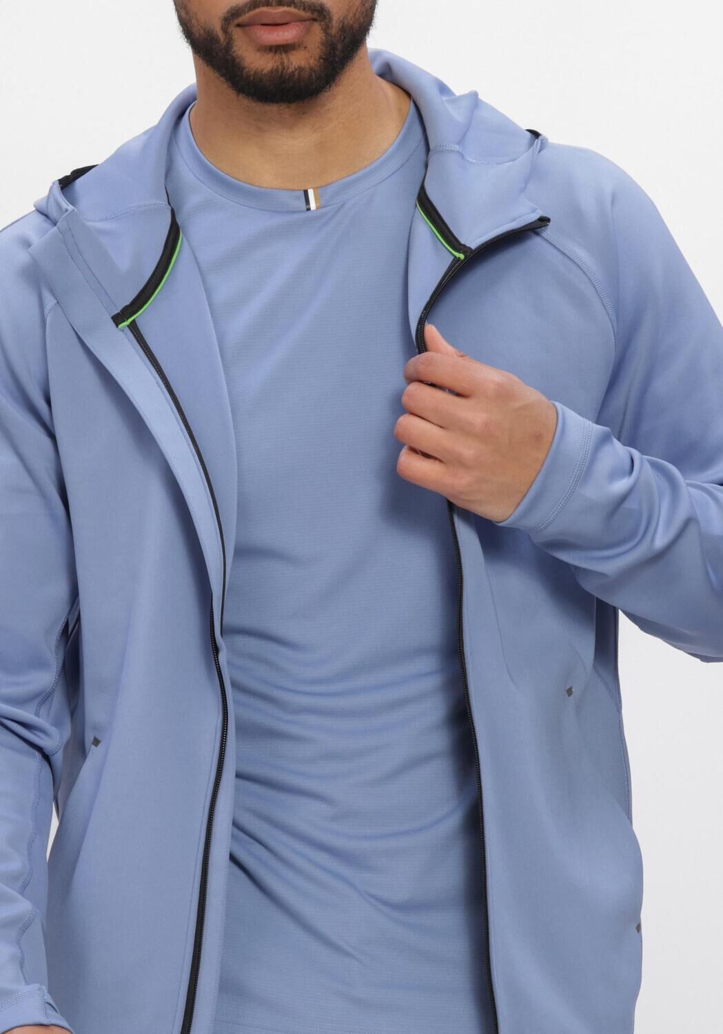 Blaue BOSS GREEN Strickjacke SICON ACTIVE - large