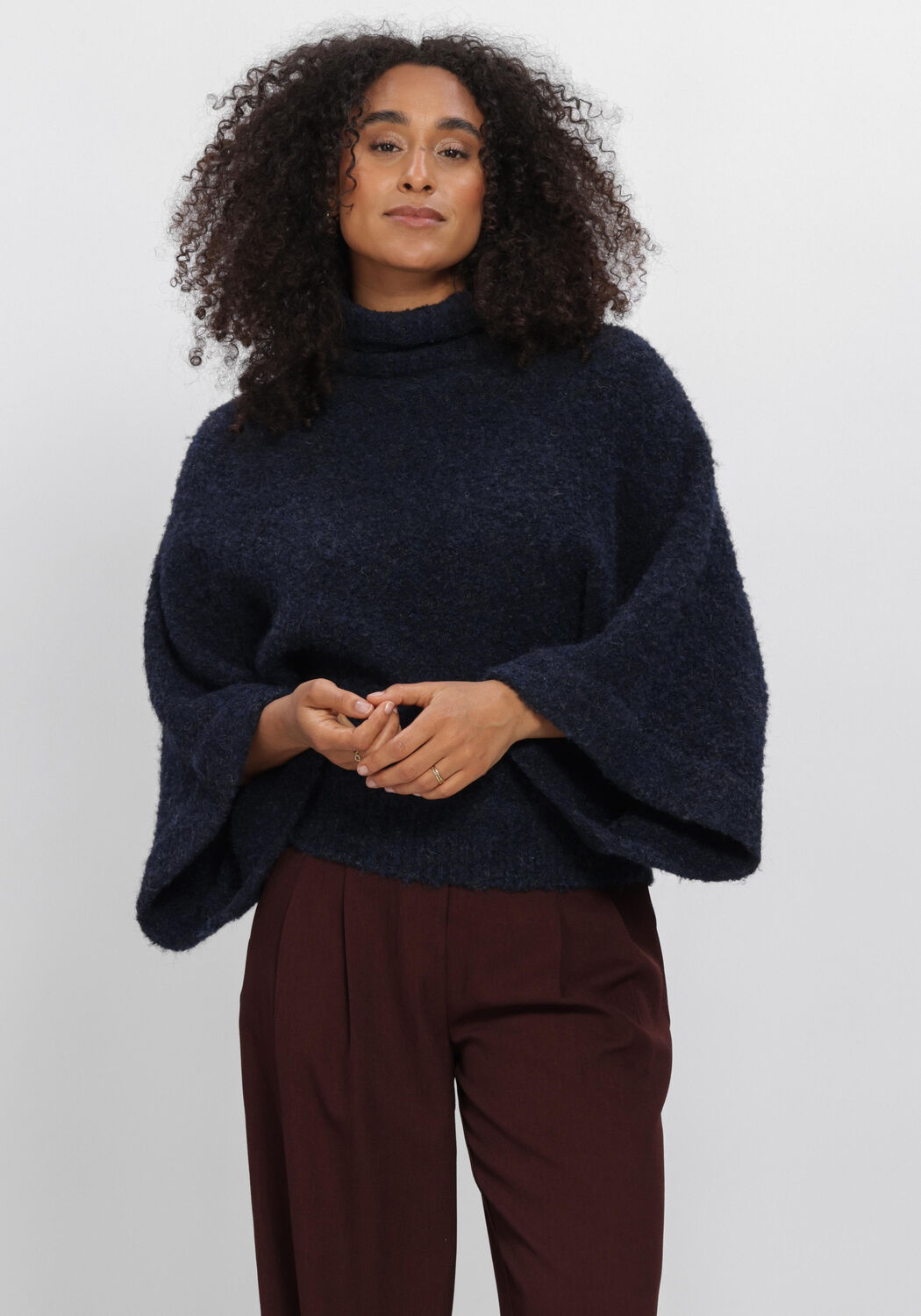Dunkelblau AIMEE THE LABEL Pullover & Cardigans NAMIBIAW6 KNITTED SWEATER - large
