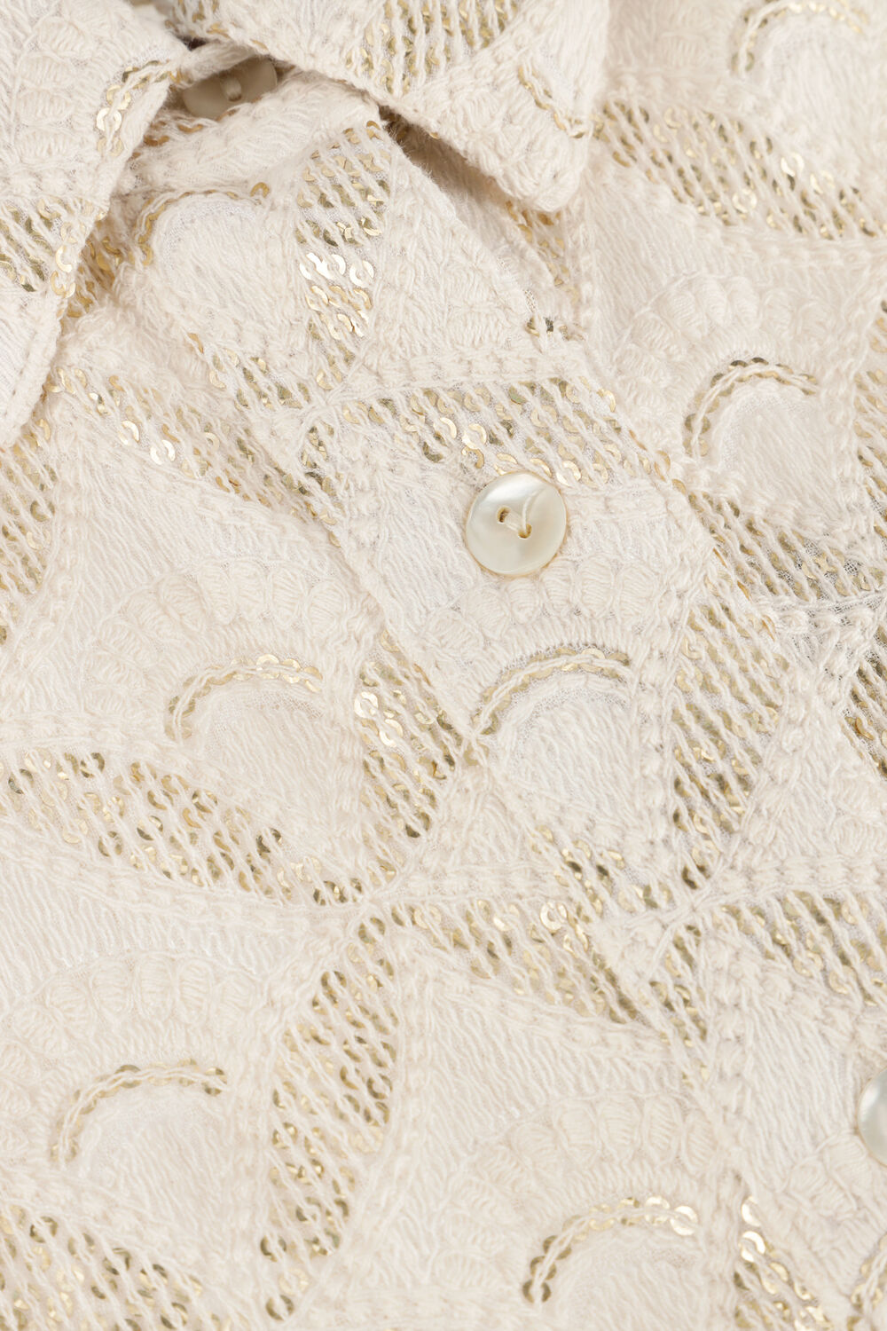 Creme WILD Blusen EDITH - large