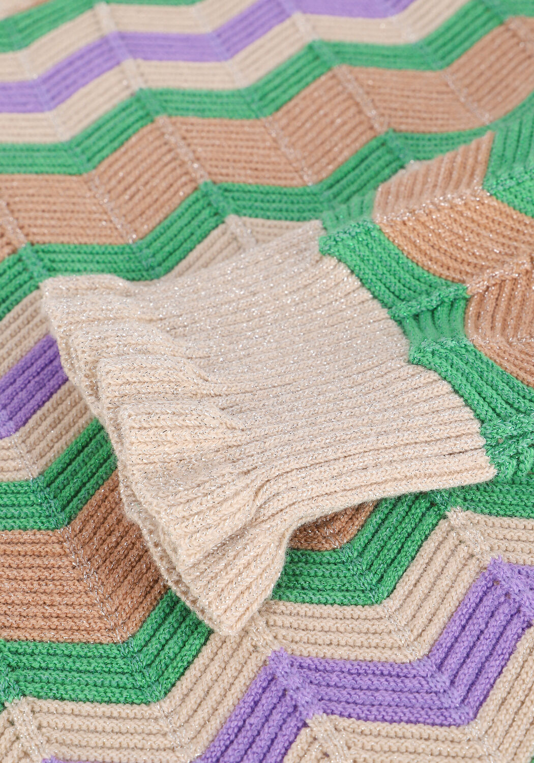 Gr&uuml;ne NEO NOIR Pullover NELLE CHEVRON KNIT - large