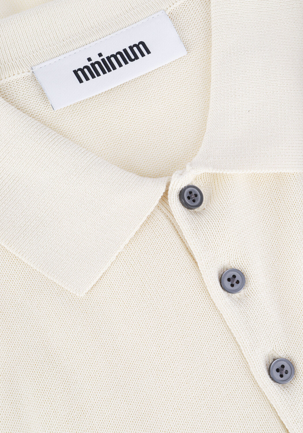 Ecru MINIMUM Polo-Shirt CAVLI SS - large