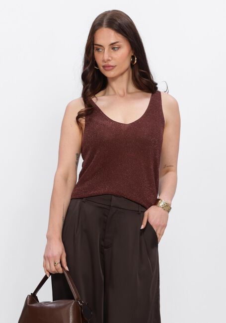 Braune YDENCE Top KNITTED TOP LUX - large