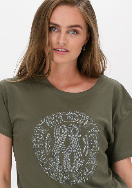 Grüne MOS MOSH T-shirt LEAH HOLI O-SS TEE - large