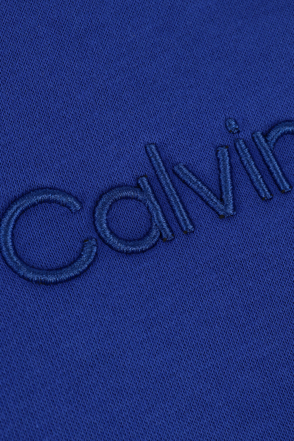 Blaue CALVIN KLEIN Pullover CK EMBROIDERY LOGO SWEATSHIRT - large