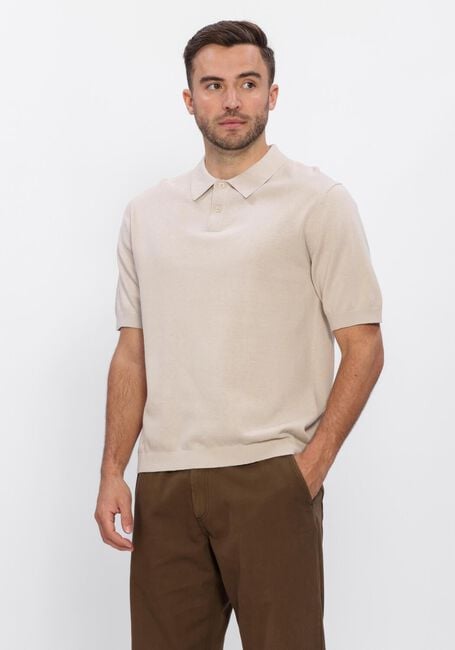 Beige FOR&Eacute;T Polo-Shirt SEA COTTON LINEN SS POLO - large