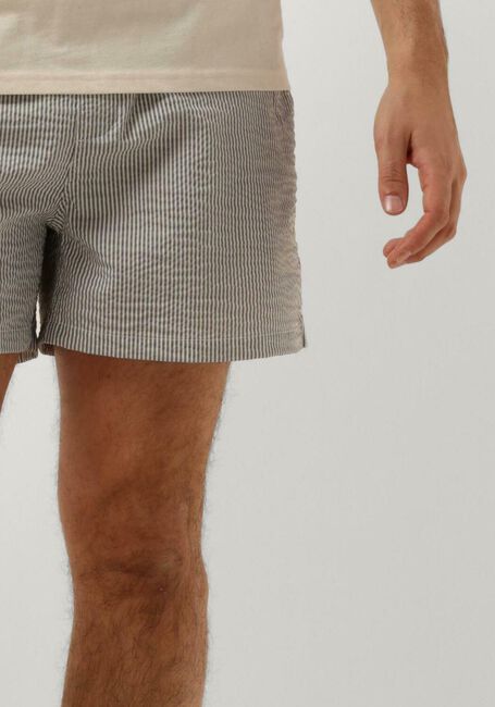 Blaue SELECTED HOMME Badehosen SLHCOOPER SEERSUCKER SWIMSHORTS - large