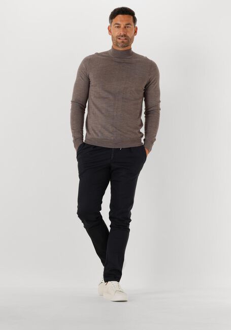 Braune PROFUOMO Rollkragenpullover PULLOVER MOCK NECK MERINO - large