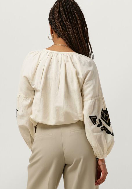 Nicht-gerade weiss SUMMUM Blusen TOP LINNEN HEAVY EMBROIDERY - large
