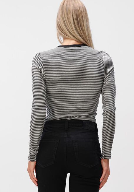 Mehrfarbige/Bunte TOMMY JEANS Top TJW SLIM ESSENTIAL RIB LS - large