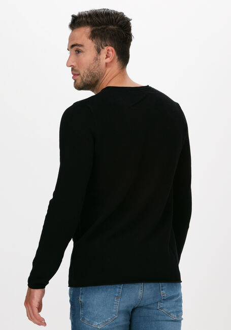 Schwarze SELECTED HOMME Pullover ROCKY CREW NECK B WEBS - large