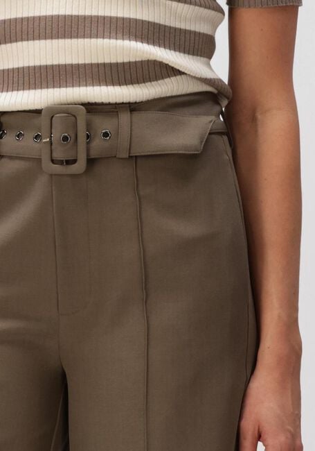 Olive CO'COUTURE Weite Hose LUNA BELT CREASE PANT - large