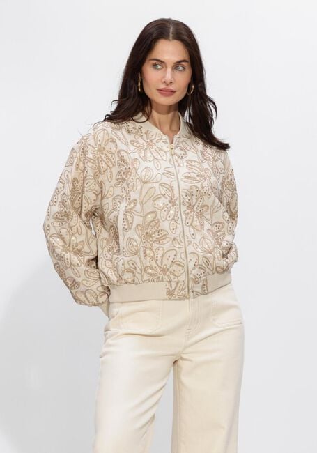 Beige NUKUS Jack GINNY BOMBER PAILLET - large