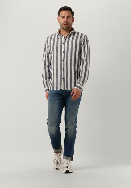 Dunkelblau ANERKJENDT Casual-Oberhemd AKLEIF L/S STRIPE SHIRT - large
