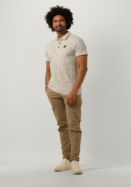 Nicht-gerade weiss PME LEGEND Polo-Shirt SHORT SLEEVE POLO FINE PIQUE ALL OVER PRINT - large