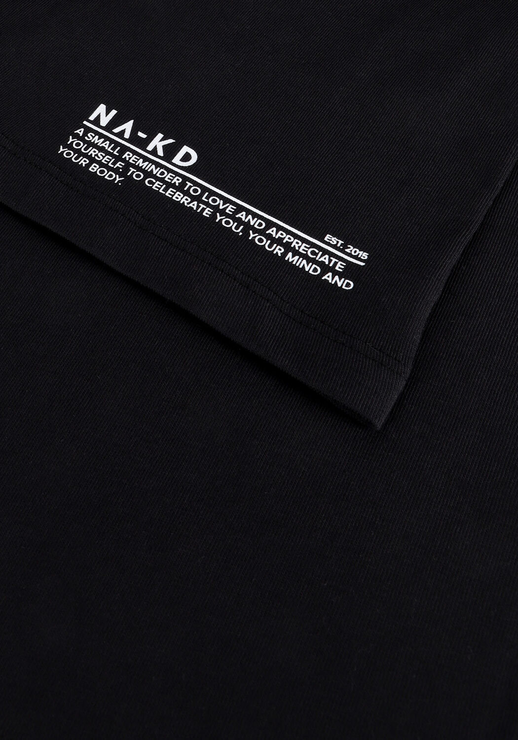 Schwarze NA-KD T-shirt REMINDER TEE - large