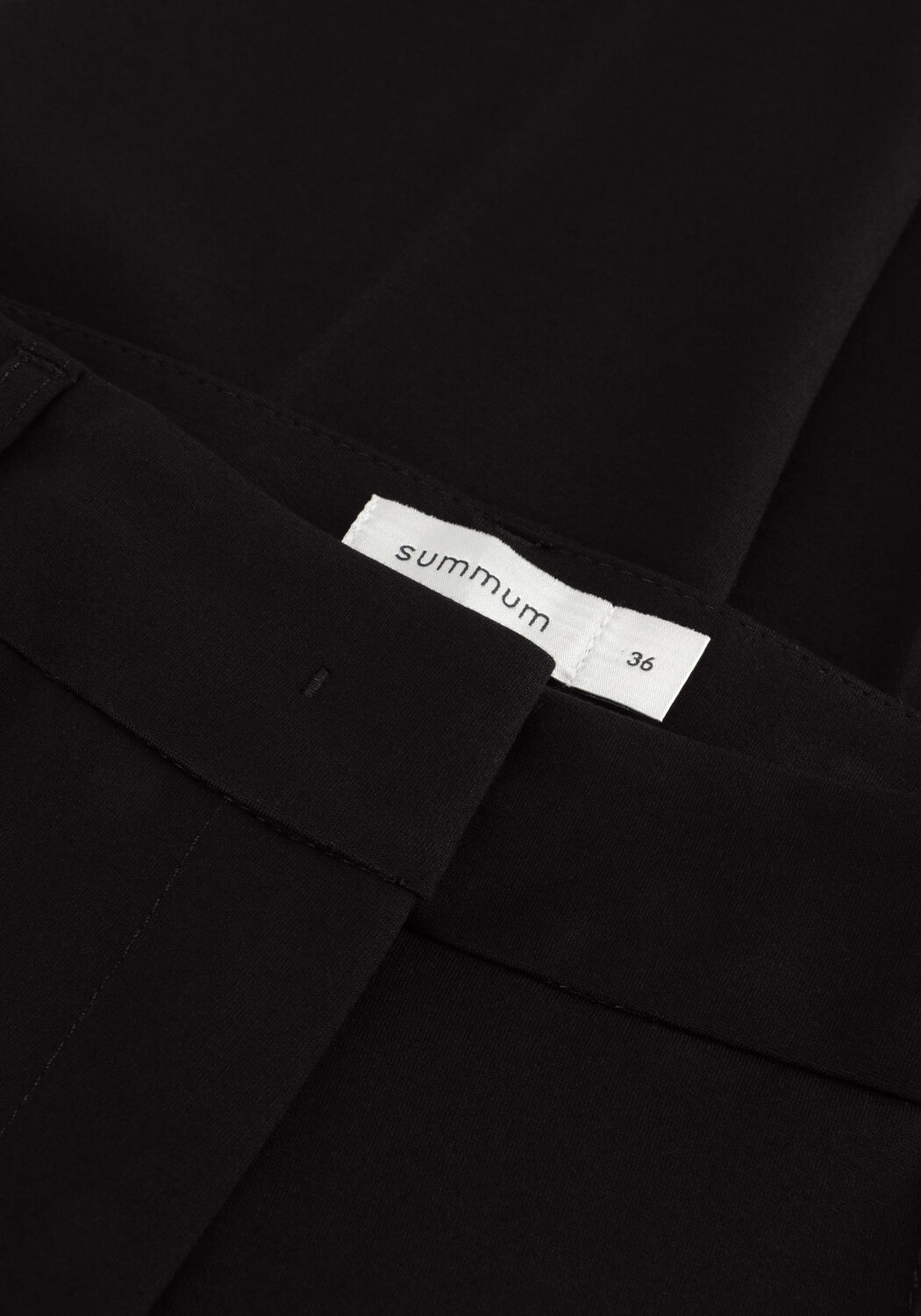 Schwarze SUMMUM Schlaghose TROUSERS PUNTO MILANO - large