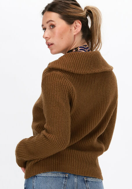 Braune OBJECT Pullover RACHEL LS KNIT PULLOVER - large