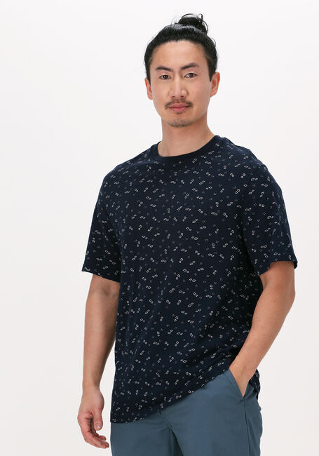 Dunkelblau SCOTCH & SODA T-shirt PRINTED JERSEY CREWNECK T-SHIRT IN ORGANIC COTTON - large