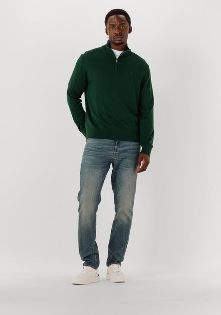 Grüne CALVIN KLEIN Pullover LS 100% MERINO QZ 14GG - large