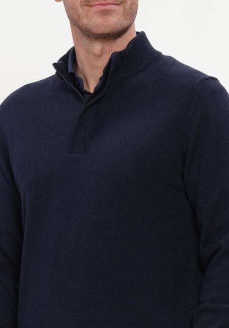 Dunkelblau STEFANO LAURAN Pullover DOUBLE KNIT ZIP - large