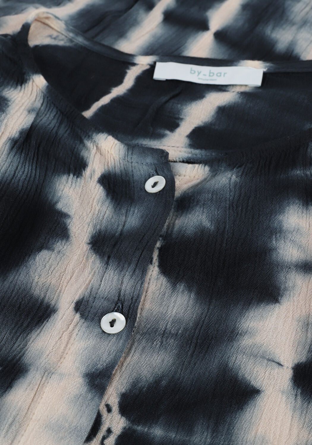 Blaue BY-BAR Blusen JAMIE TIE-DYE BLOUSE - large