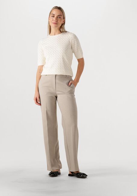 Nicht-gerade weiss SELECTED FEMME Top SLFHELEN 2/4 KNIT BOAT NECK - large