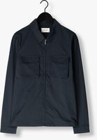 Dunkelblau PURE PATH Overshirt SHIRT WITH FRONT ZIPPER AND CHEST POCKETS