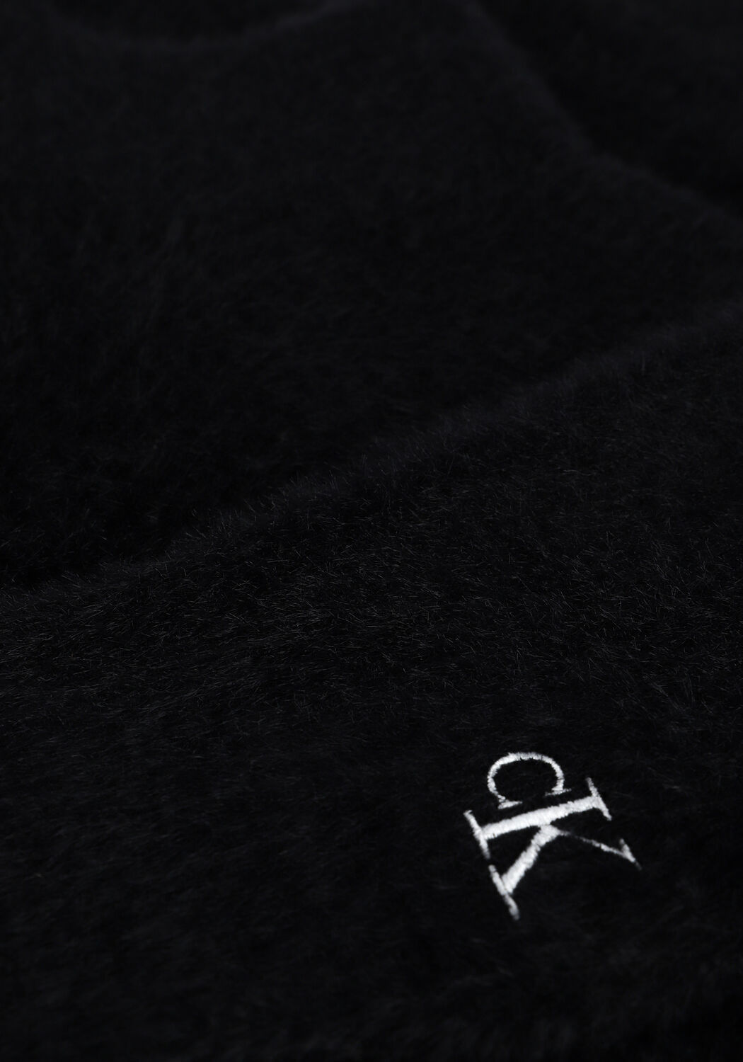 Schwarze CALVIN KLEIN Minikleid FLUFFY SWEATER DRESS - large