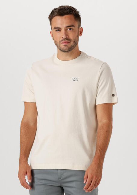 Nicht-gerade weiss CAST IRON T-shirt REGULAR FIT PEACHED JERSEY - large