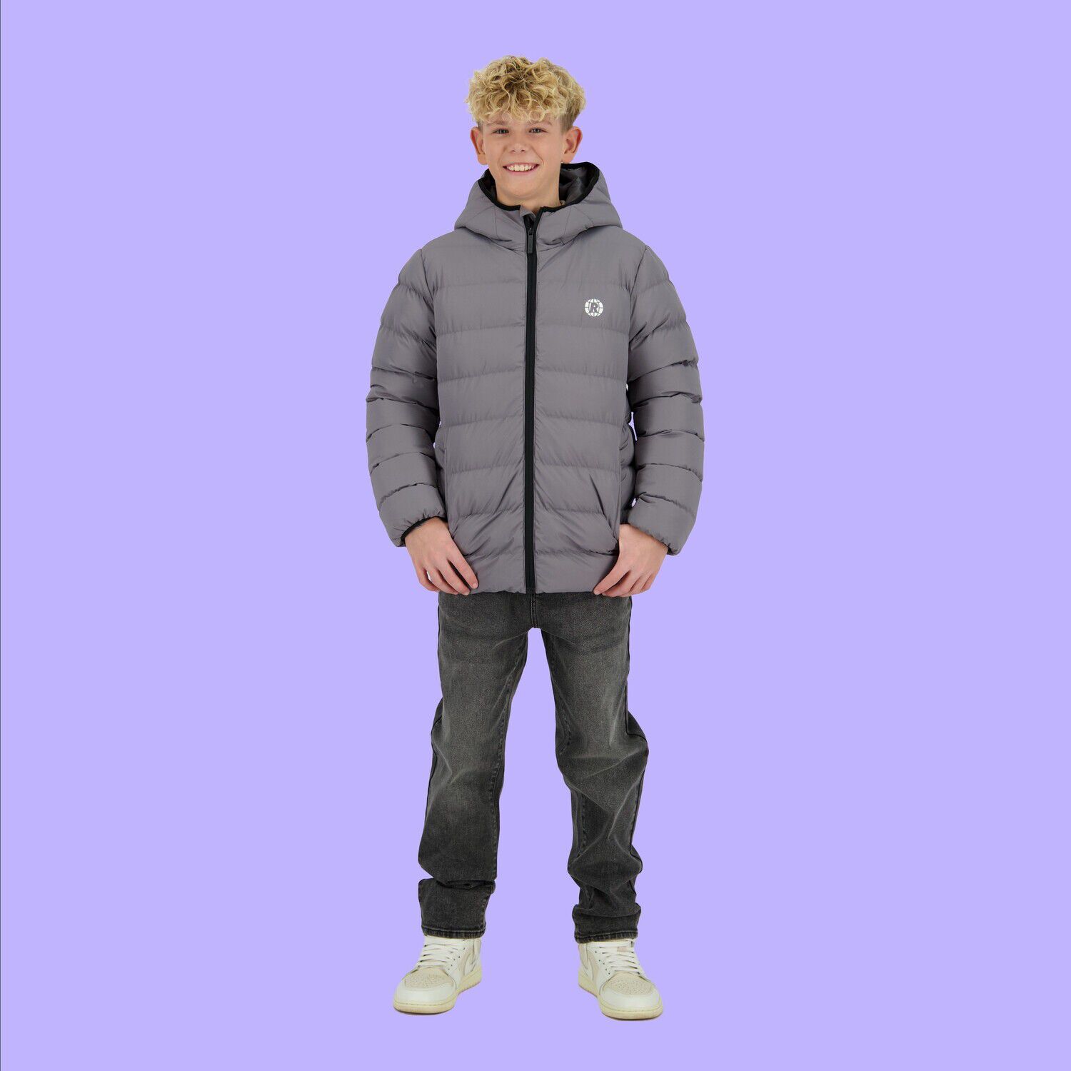 Graue RAIZZED Wattierte Jack TUDO - large