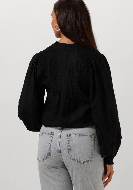 Schwarze NEO NOIR Blusen DORMA STRUCTURE BLOUSE - large