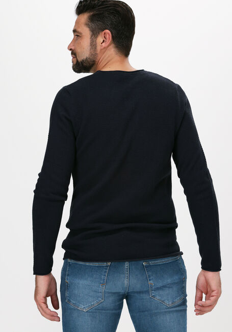 Dunkelblau SELECTED MEN Pullover ROCKY CREW NECK B WEBS - large