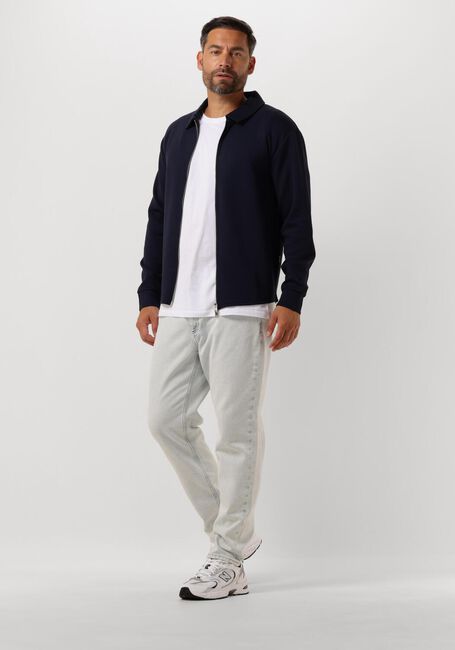 Dunkelblau SELECTED HOMME Strickjacke SLHEMANUEL SOFT FULL ZIP SWEAT NOOS - large