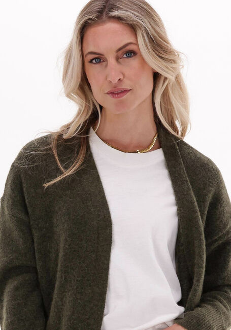 Grüne SELECTED FEMME Strickjacke LULU NEW LS KNIT LONG CARDIGAN B - large