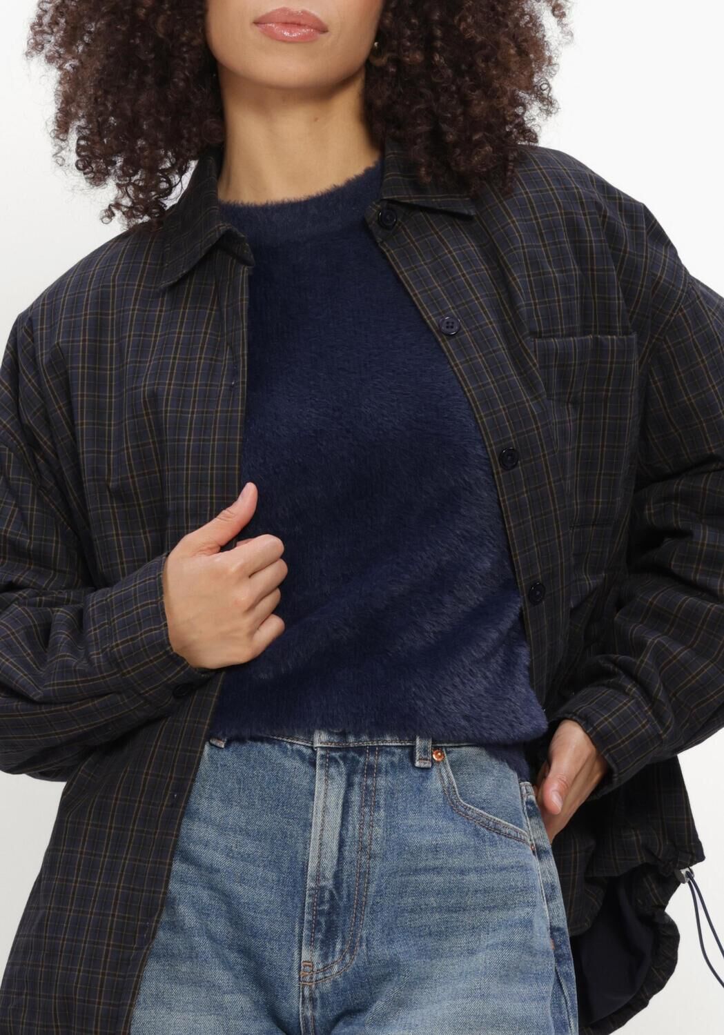 Dunkelblau CATWALK JUNKIE Blazer LIGHT PADDED CHECK JACKET - large