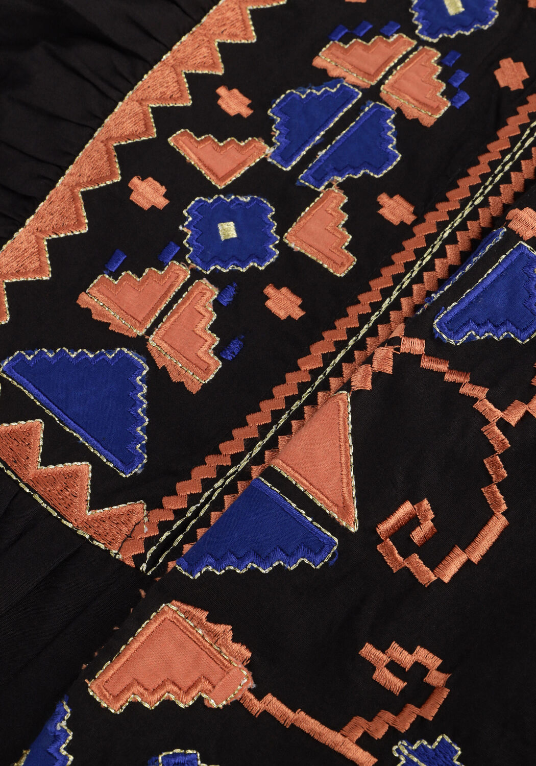 Schwarze BY-BAR Blusen GABIE EMBROIDERY BLOUSE - large