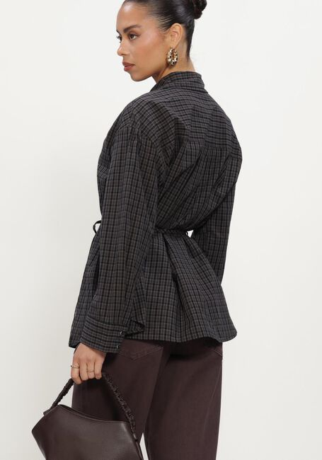 Braune OBJECT Blusen OBJDELVA L/S LO SHIRT - large