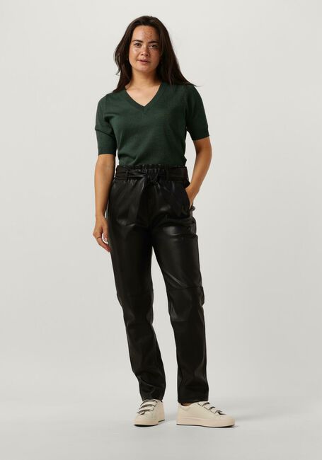 Grüne MINUS Top MILLA METALLIC V-NECK KNIT T-SHIRT - large